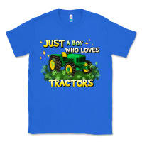True Royal just a boy who loves tractors Classic Tee - JahusDesignShop