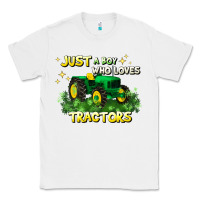 White just a boy who loves tractors Classic Tee - JahusDesignShop