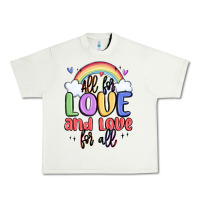 Pistachio all for love and love for all Urban Heavy Tee - MaliasSmallBusiness