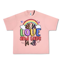 Salmon all for love and love for all Urban Heavy Tee - MaliasSmallBusiness