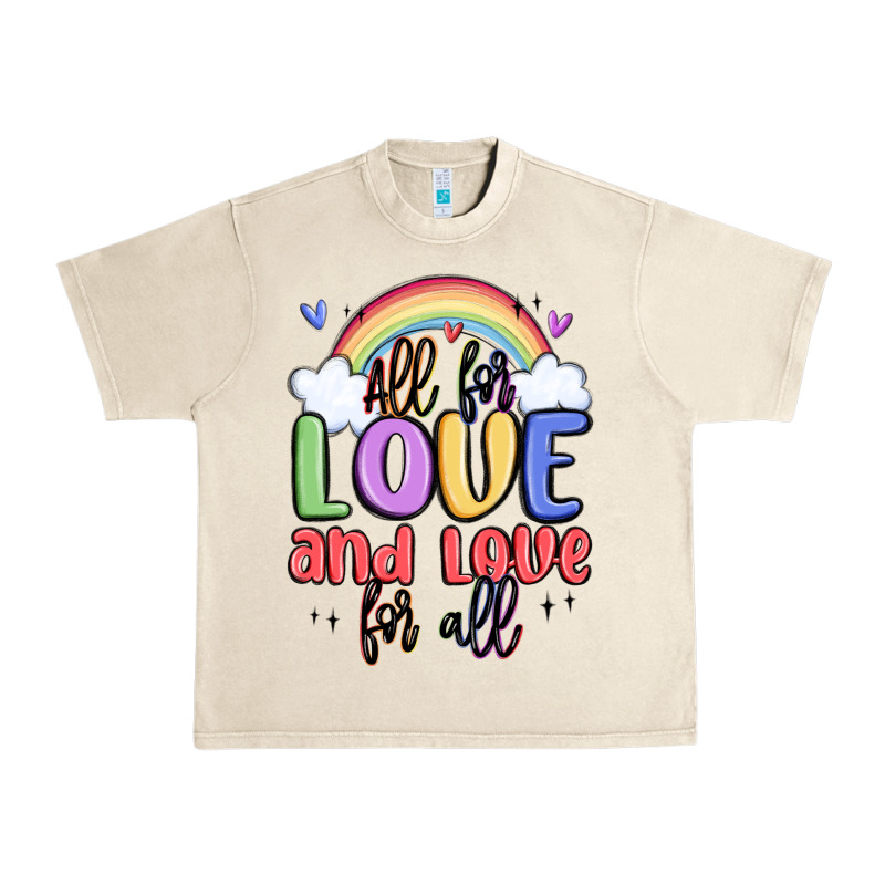All For Love And Love For All Urban Heavy Tee by MaliasSmallBusiness | Teevron