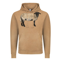 Vintage Camel Suffolk Sheep Vintage Hoodie - LillyAllenDesigns