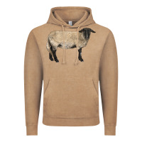 Vintage Coffee Suffolk Sheep Vintage Hoodie - LillyAllenDesigns