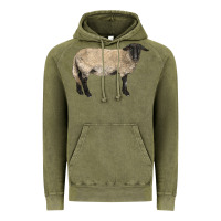 Vintage Olive Suffolk Sheep Vintage Hoodie - LillyAllenDesigns