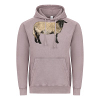 Vintage Zinc Suffolk Sheep Vintage Hoodie - LillyAllenDesigns