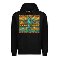 Black western cross Premium Hoodie - TumblerDesignByShophia