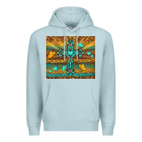 Blue Mist western cross Premium Hoodie - TumblerDesignByShophia