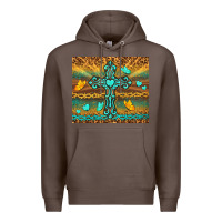 Coffee western cross Premium Hoodie - TumblerDesignByShophia