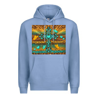 Colony Blue western cross Premium Hoodie - TumblerDesignByShophia