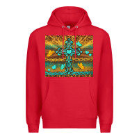Red western cross Premium Hoodie - TumblerDesignByShophia