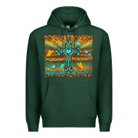 Sports Green western cross Premium Hoodie - TumblerDesignByShophia