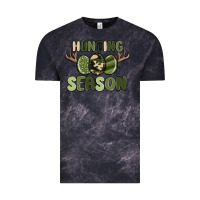 Cloud Black hunting season Vintage Tee - MaliasSmallBusiness