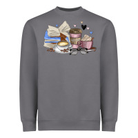Storm coffee and books Heavyweight Sweatshirt - MaliasSmallBusiness