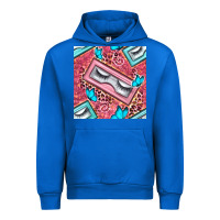 Cobalt cosmetic fake eyelashes and butterfly with leopard seamless pattern bb Urban Hoodie - BundleAndBundleShop