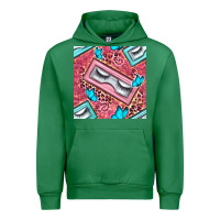 Emerald cosmetic fake eyelashes and butterfly with leopard seamless pattern bb Urban Hoodie - BundleAndBundleShop