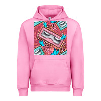 Fuchsia Pink cosmetic fake eyelashes and butterfly with leopard seamless pattern bb Urban Hoodie - BundleAndBundleShop