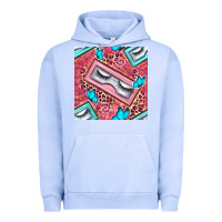 Pigment Grape Ice cosmetic fake eyelashes and butterfly with leopard seamless pattern bb Urban Hoodie - BundleAndBundleShop