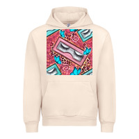 Sandshell cosmetic fake eyelashes and butterfly with leopard seamless pattern bb Urban Hoodie - BundleAndBundleShop