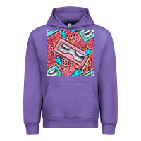Tulip cosmetic fake eyelashes and butterfly with leopard seamless pattern bb Urban Hoodie - BundleAndBundleShop