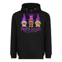 Black I need more beads with gnomies Heavyweight Hoodie - HowdyJamesFarm