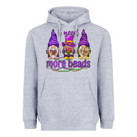 Heather Grey I need more beads with gnomies Heavyweight Hoodie - HowdyJamesFarm