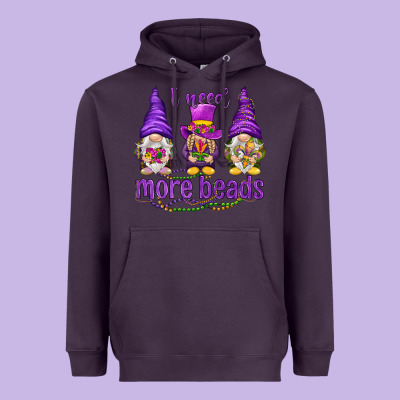 I Need More Beads With Gnomies Heavyweight Hoodie Designed By Howdyjamesfarm