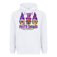 White I need more beads with gnomies Heavyweight Hoodie - HowdyJamesFarm