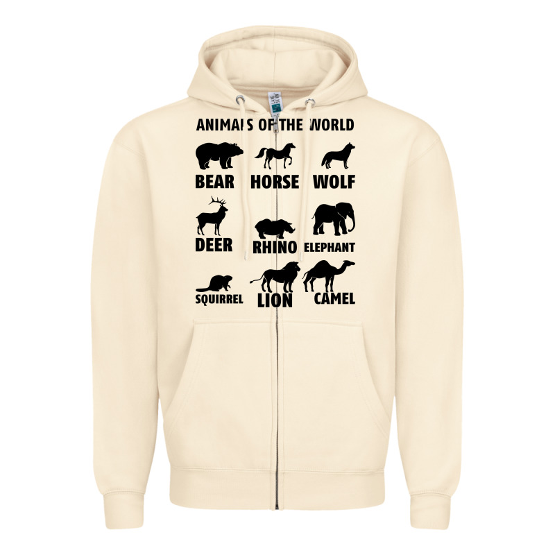 Animal Of The World Zipper Hoodie by Bettercallsaul | Teevron