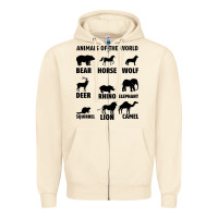 Sandshell Animal Of The World Zipper Hoodie - Bettercallsaul