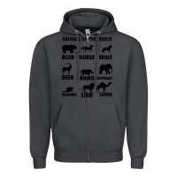 Smoke Animal Of The World Zipper Hoodie - Bettercallsaul