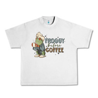 Lunar Rock froggy before coffee Urban Heavy Tee - MaliasSmallBusiness