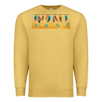 Antique Gold native American feathers Premium Sweatshirt - TumblerDesignByShophia