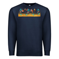Navy native American feathers Premium Sweatshirt - TumblerDesignByShophia