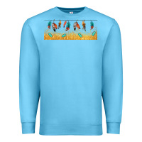 Ocean Blue native American feathers Premium Sweatshirt - TumblerDesignByShophia