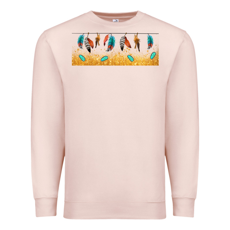 Native American Feathers Premium Sweatshirt by TumblerDesignByShophia | Teevron