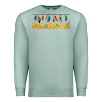 Seafoam native American feathers Premium Sweatshirt - TumblerDesignByShophia