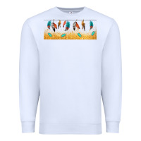 White native American feathers Premium Sweatshirt - TumblerDesignByShophia