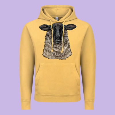 Suffolk Sheep Head Vintage Hoodie Designed By Lillyallendesigns