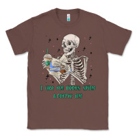 Chestnut i like my books spicy and coffee icy Classic Tee - MaliasSmallBusiness