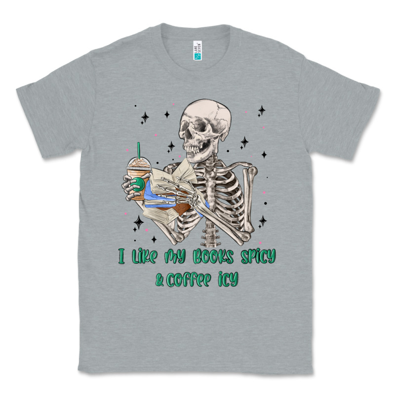I Like My Books Spicy And Coffee Icy Classic Tee by MaliasSmallBusiness | Teevron