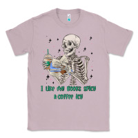 Lilac i like my books spicy and coffee icy Classic Tee - MaliasSmallBusiness