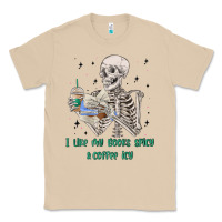 Mushroom i like my books spicy and coffee icy Classic Tee - MaliasSmallBusiness
