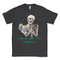 Smoke i like my books spicy and coffee icy Classic Tee - MaliasSmallBusiness