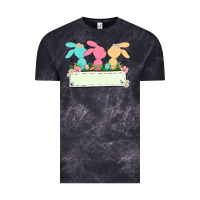 Cloud Black easter bunny trio Vintage Tee - MaliasSmallBusiness