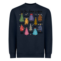 Navy tis the damn season music Heavyweight Sweatshirt - MaliasSmallBusiness
