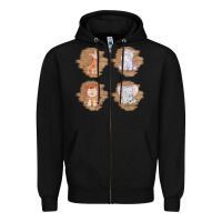 Black Safari Baby Animal Clipart Zipper Hoodie - Bettercallsaul