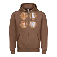 Chestnut Safari Baby Animal Clipart Zipper Hoodie - Bettercallsaul