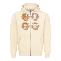 Sandshell Safari Baby Animal Clipart Zipper Hoodie - Bettercallsaul