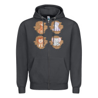 Smoke Safari Baby Animal Clipart Zipper Hoodie - Bettercallsaul