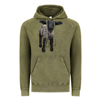 Vintage Olive suffolk baby sheep Vintage Hoodie - LillyAllenDesigns